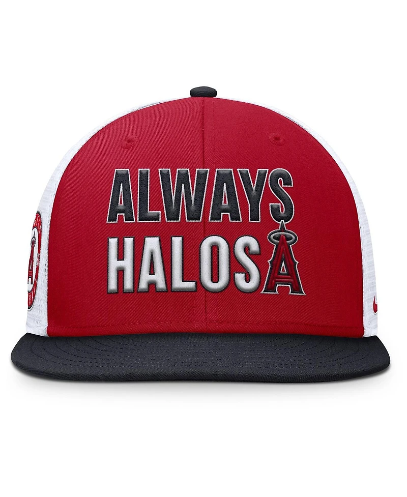 Nike Men's Red Los Angeles Angels Pro Trucker Snapback Hat