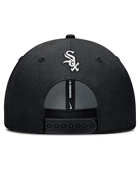 Nike Men's Black Chicago White Sox Rise Gaberdine Adjustable Hat