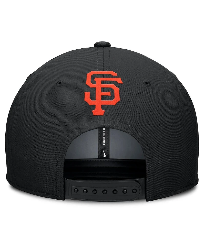 Nike Men's Gray/Black San Francisco Giants Pro Performance Snapback Hat