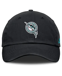 Nike Women's Black Florida Marlins Cooperstown Collection Club Adjustable Hat