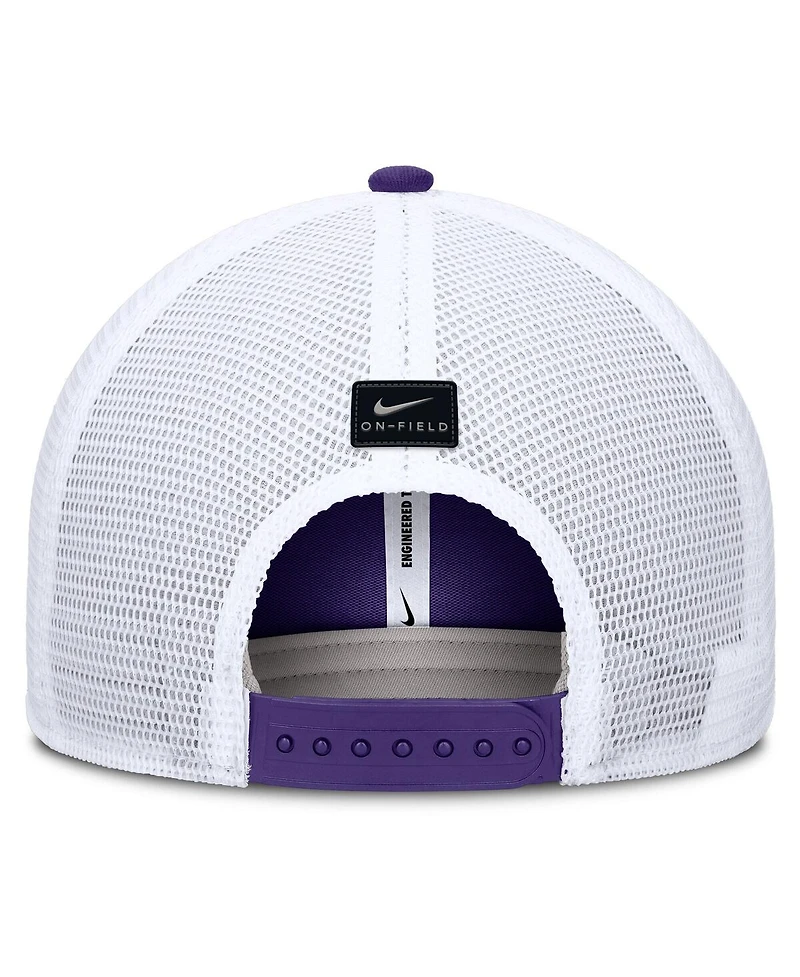 Nike Men's Purple Lsu Tigers 2025 Dugout Coaches Rise Performance Trucker Adjustable Hat