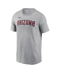 Nike Men's Corbin Carroll Heather Gray Arizona Diamondbacks Fuse Name Number T-Shirt