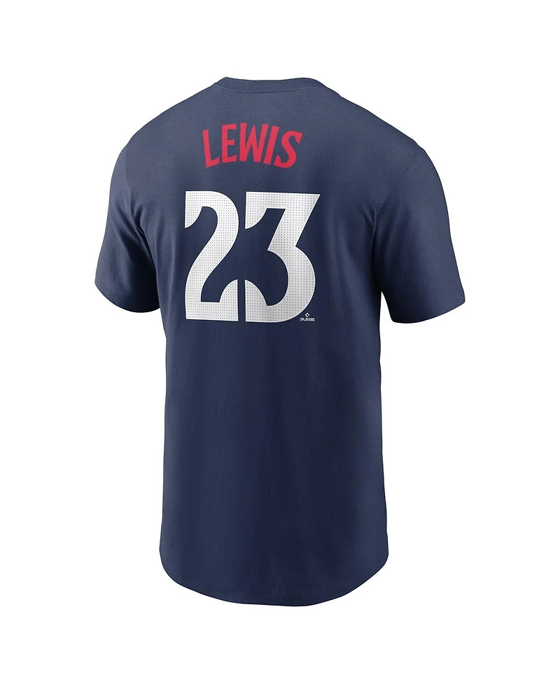 Nike Men's Royce Lewis Navy Minnesota Twins Fuse Name Number T-Shirt