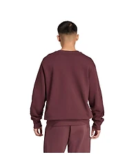 Adidas Men's Maroon New Zealand Rugby All Blacks Pullover Sweatshirt