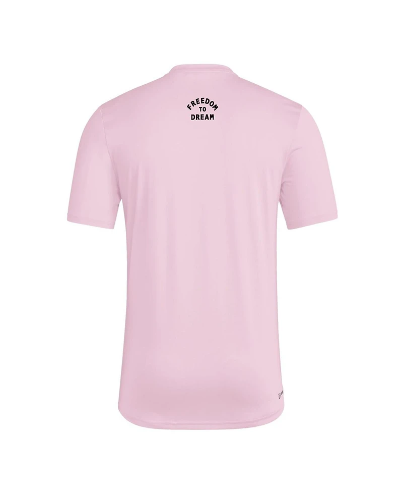 Adidas Men's Pink Inter Miami Cf 2025 Jersey Hook Aeroready T-Shirt