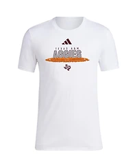 Adidas Men's White Texas A M Aggies Softball Pitcher's Circle T-Shirt
