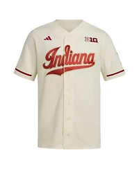 Adidas Men's Cream Indiana Hoosiers Replica Baseball Jersey