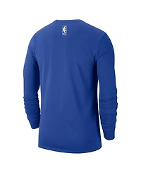 Nike Men's Royal Milwaukee Bucks 2024/25 City Edition Essential Logo Long Sleeve T-Shirt