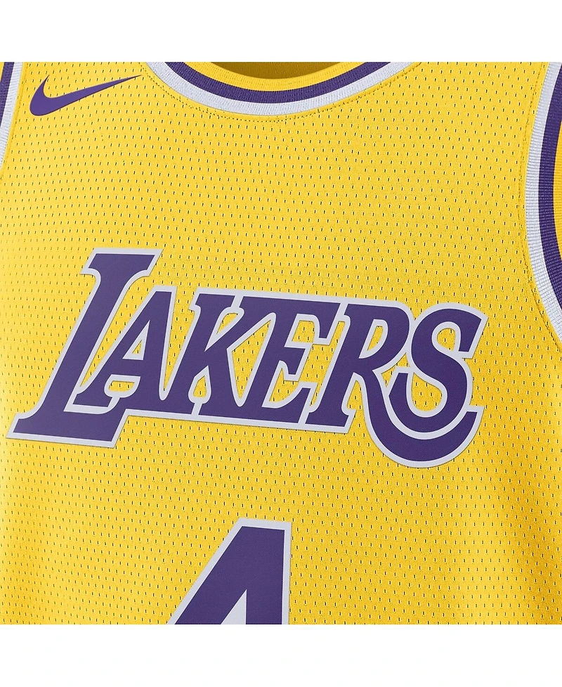 Nike Men's and Women's Dalton Knecht Gold Los Angeles Lakers Swingman Jersey