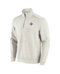 Tommy Bahama Men's Cream Texas Rangers Sport Tobago Bay Tri-Blend Half-Zip Sweatshirt