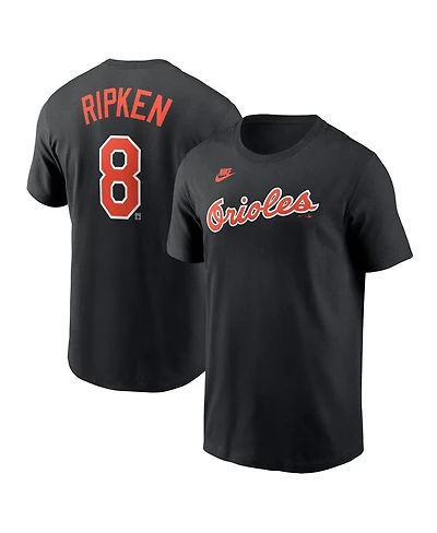 Nike Men's Black Baltimore Orioles Cooperstown Collection Fuse Name Number T-Shirt
