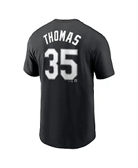 Nike Men's Frank Thomas Black Chicago White Sox Cooperstown Collection Fuse Name Number T-Shirt