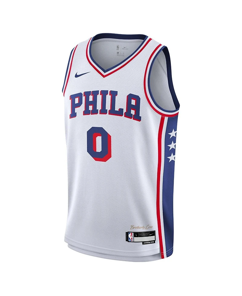 Nike Big Boys and Girls Tyrese Maxey White Philadelphia 76ers Association Swingman Jersey