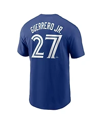 Nike Men's Vladimir Guerrero Jr. Royal Toronto Blue Jays Fuse Name Number T-Shirt