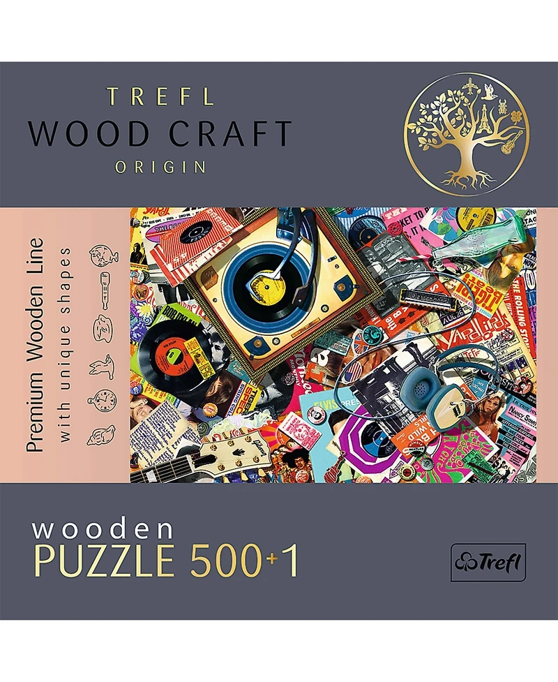 Trefl Wood Craft 501 Piece Wooden Puzzle - In the World of Music