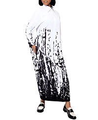 Dai Moda Women's Bali Tide Print Maxi Dress