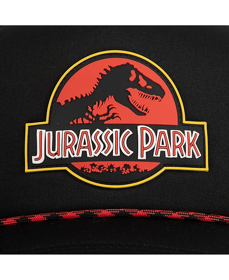 Jurassic Park Men's Logo Black Trucker Hat
