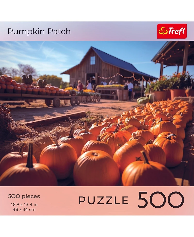 Trefl Red 500 Piece Puzzle - Halloween - Pumpkin Patch