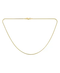 Bling Jewelry Flexible Strong 1.5MM Gold Plated .925 Sterling Silver Magic 8-Sided Snake Chain Necklace