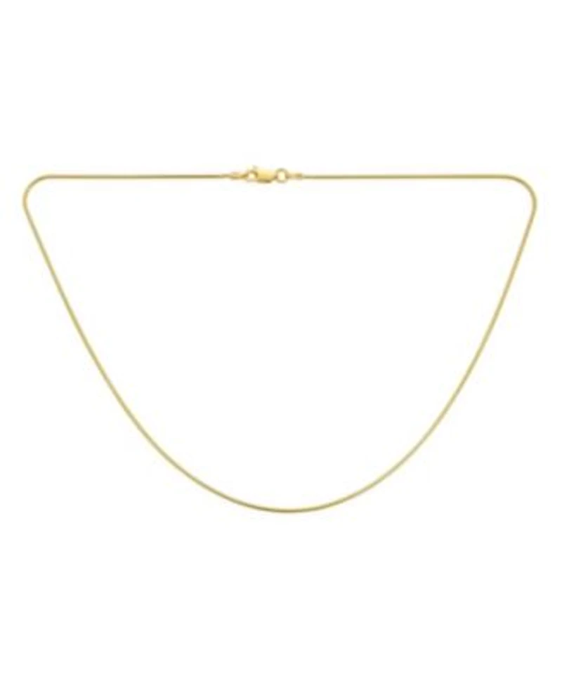 Bling Jewelry Flexible Strong 1.5MM Gold Plated .925 Sterling Silver Magic 8-Sided Snake Chain Necklace