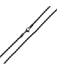 Bling Jewelry Classic Strong 3-5mm Twist Cable Wheat Foxtail Rope Chain Necklace