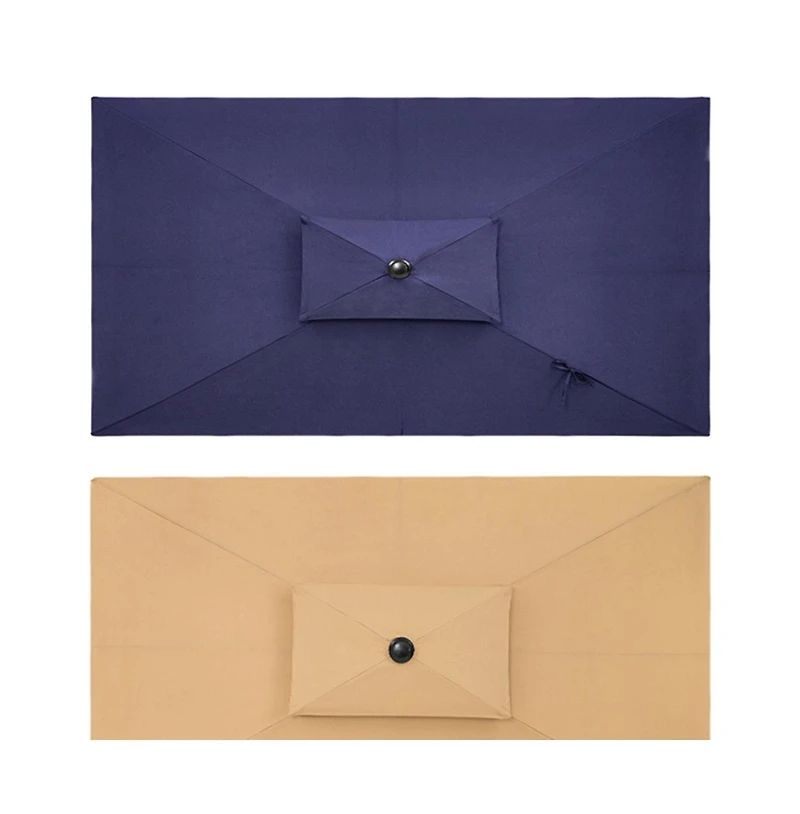 Rectangular Patio Umbrella with Stand – Adjustable Tilt for Backyard & Deck