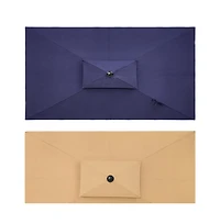 Rectangular Patio Umbrella with Stand – Adjustable Tilt for Backyard & Deck