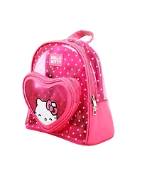 Hello Kitty Heart 10" Pink Polka Dot Women's Mini Backpack