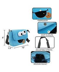 Sesame Street Cookie Monster 26 Cm Plush Women's Crossbody Bag