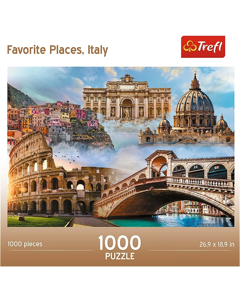 Trefl Red 1000 Piece Puzzle - Favorite Places Italy