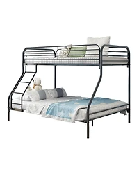 Industrial Heavy Duty Metal Bunk Bed for Small Spaces with Durable Steel Frame