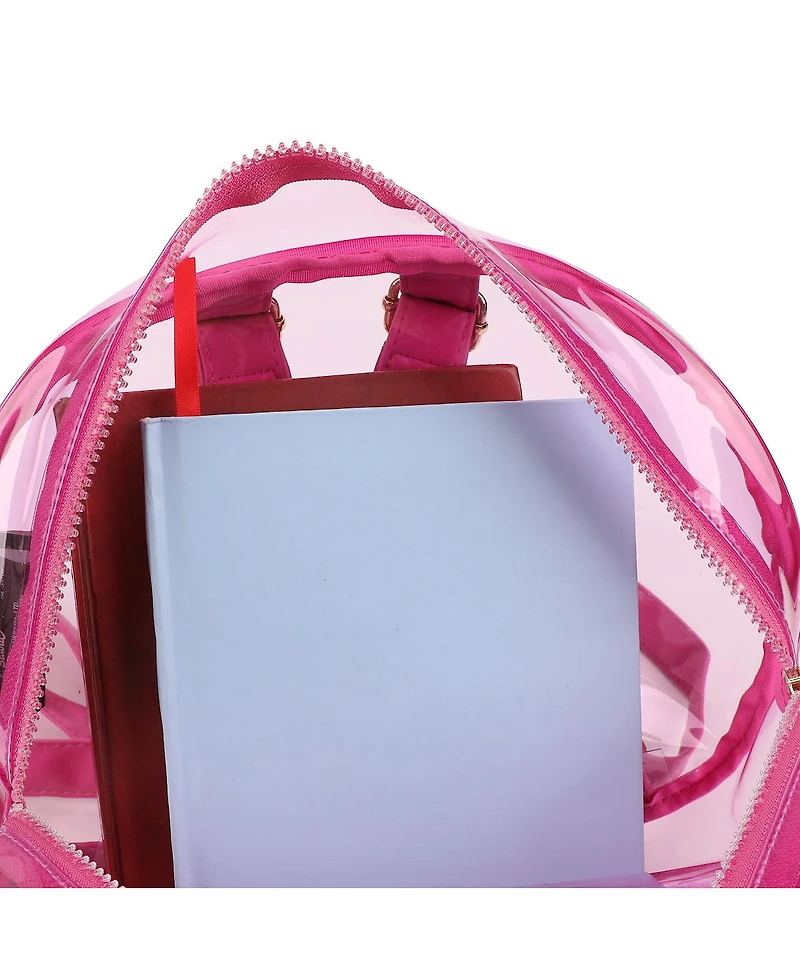 Hello Kitty Character Head Clear Adult Pink Pvc 12" Mini Backpack