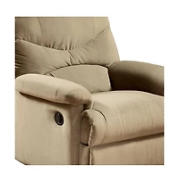 Microfiber Recliner Chair for Cozy Living Room or Bedroom Seating
