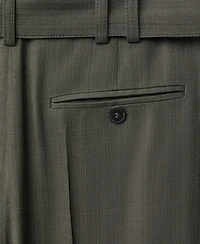 Mango Women's Belted Clips Suit Trousers