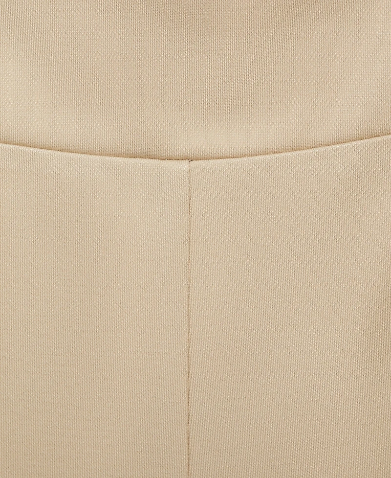 Mango Women's Fine-Knit Wide Leg Trousers