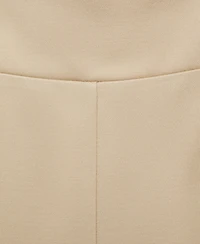 Mango Women's Fine-Knit Wide Leg Trousers