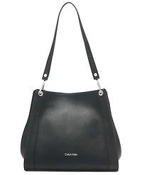 Calvin Klein Garnet Triple Small Compartment Tote Bag