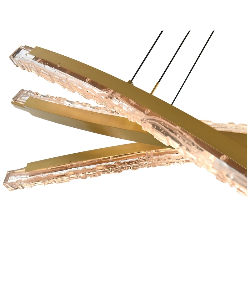 Cwi Lighting 21" Metal Saber Integrated Led Chandelier