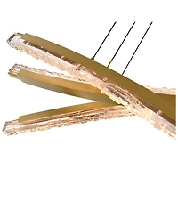 Cwi Lighting 21" Metal Saber Integrated Led Chandelier