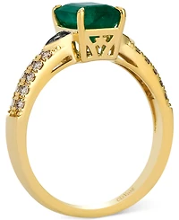 Le Vian Costa Smeralda Emerald (1-1/5 ct. t.w.) & Diamond (1/4 ct. t.w.) Ring in 14k Yellow Gold