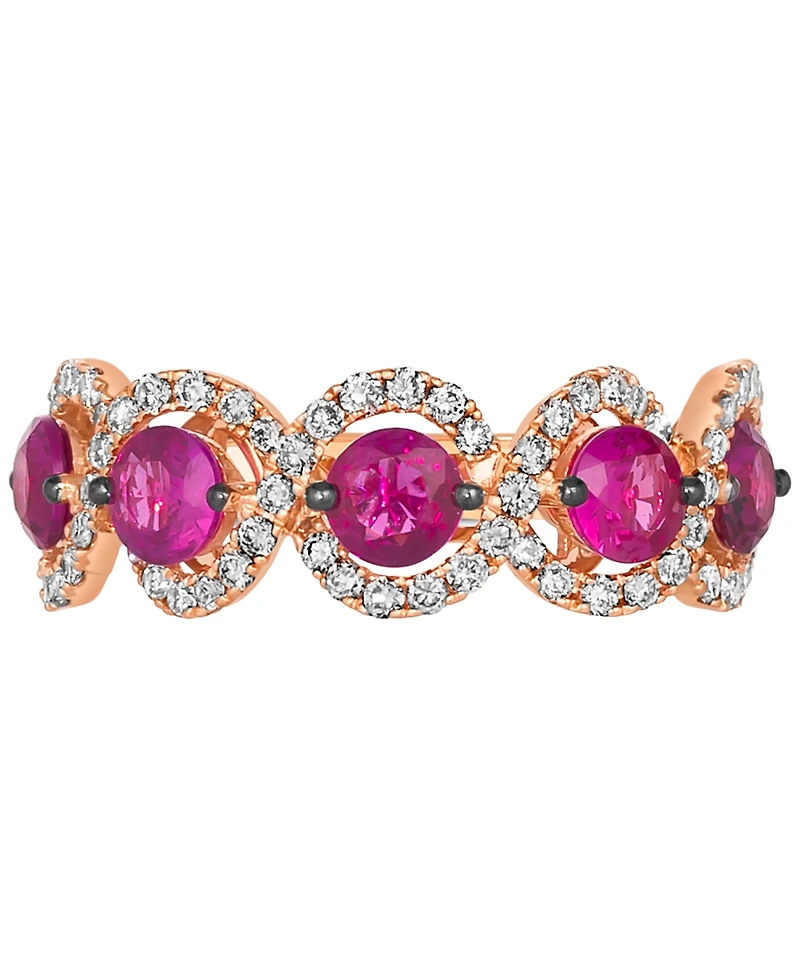 Le Vian Passion Ruby (1-1/4 ct. t.w.) & Nude Diamond (1/2 ct. t.w.) Ring in 14k Rose Gold