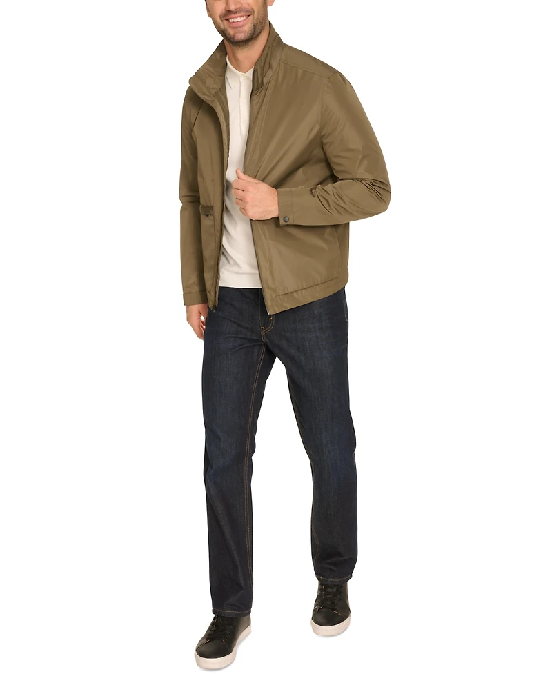 Cole Haan Men's Technical Rain Packable Windbreaker