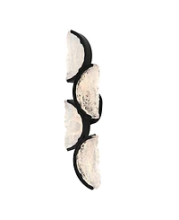 Cwi Lighting 28" Metal Moon Integrated Led Wall Light