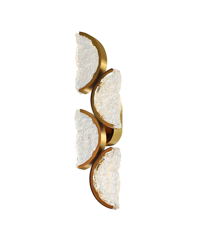 Cwi Lighting 28" Metal Moon Integrated Led Wall Light