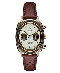 Mvmt Men's Mulholland Racer Brown Leather Strap Watch, 42mm