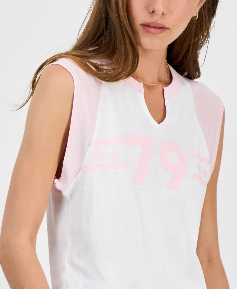Rebellious One Juniors' 79 Raglan-Sleeve Graphic T-Shirt