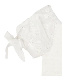 Rare Editions Baby Girls 2-Piece Puff Sleeves and Seersucker Short Set