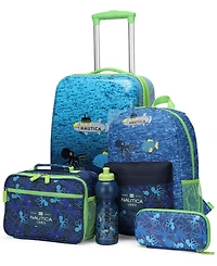 Nautica Kids Adventure 5-Piece Back to School Carry-On Luggage Set