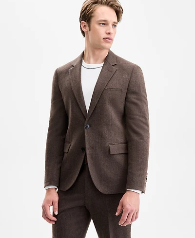 Hugo by Boss Men's Modern-Fit Herringbone Suit Jacket