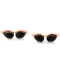kate spade new york Gold-Tone Out of Office Sunglasses Stud Earrings
